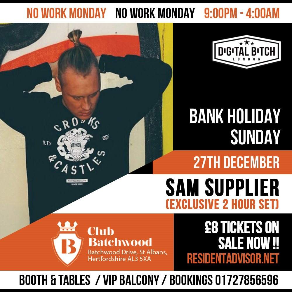 Digital Bitch London Bank Holiday Party - フライヤー表