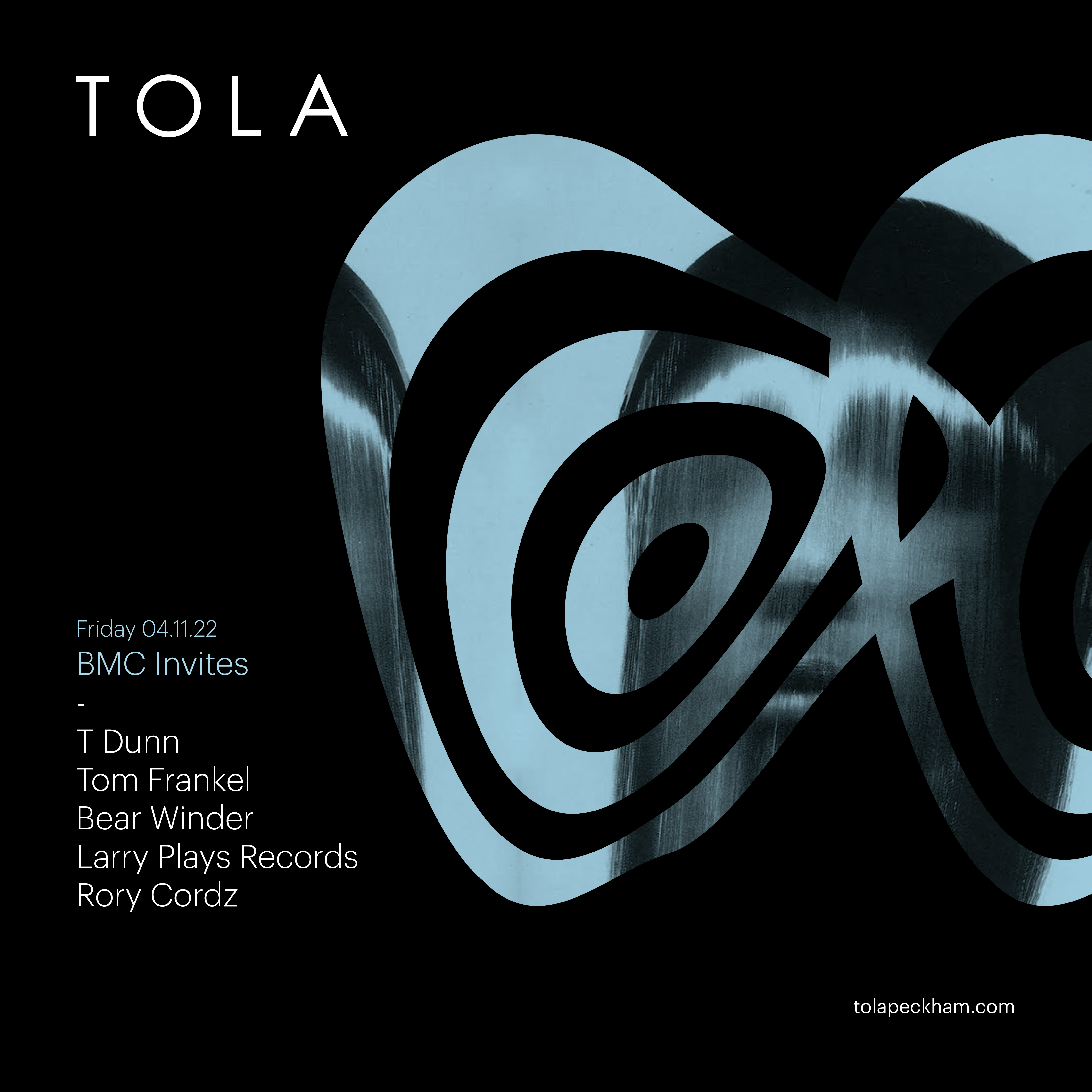 BMC Invites with T Dunn, Tom Frankel, Bear Winder, Larry Plays Records & Rory Cordz - フライヤー表
