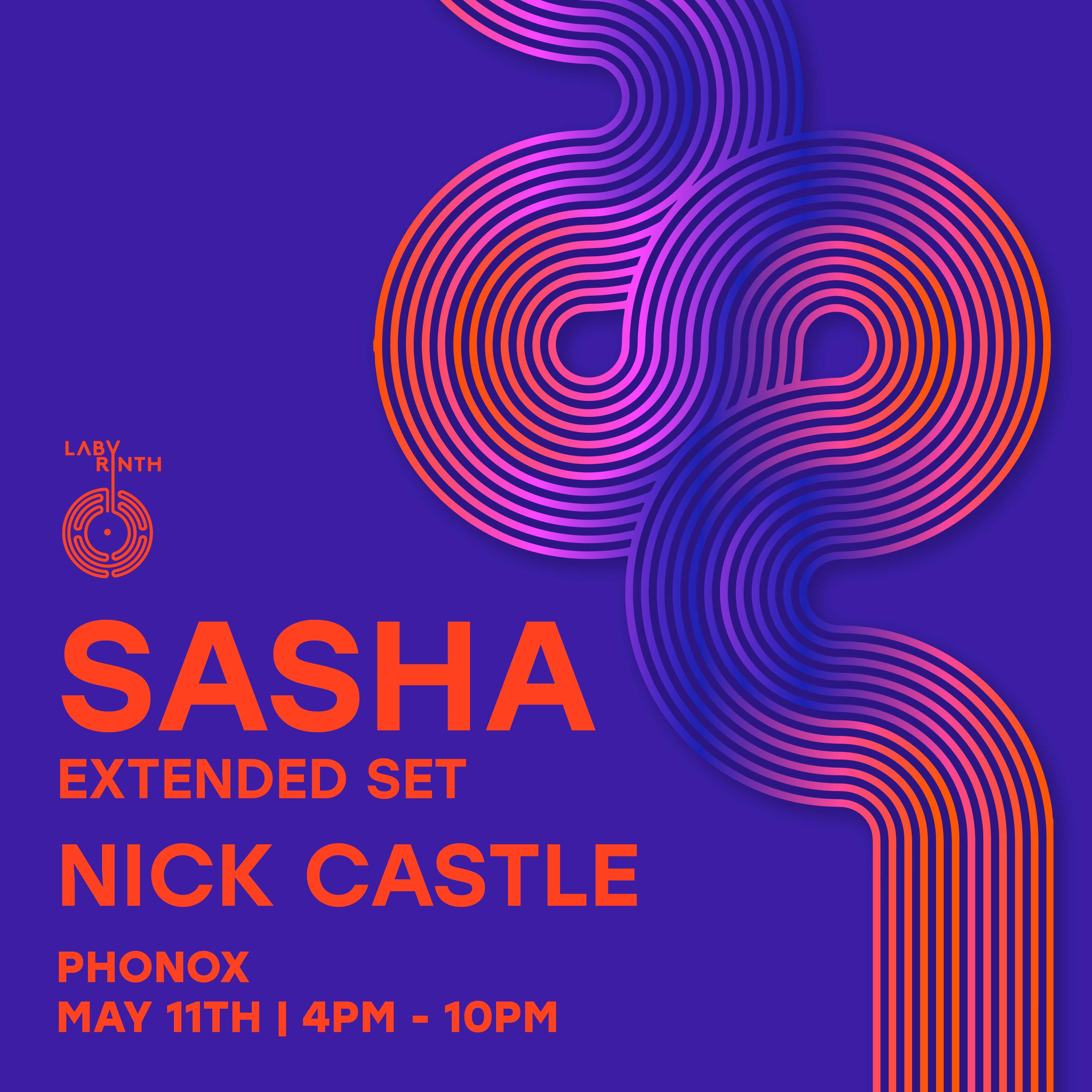 Labyrinth presents: Sasha extended set & Nick Castle - フライヤー表