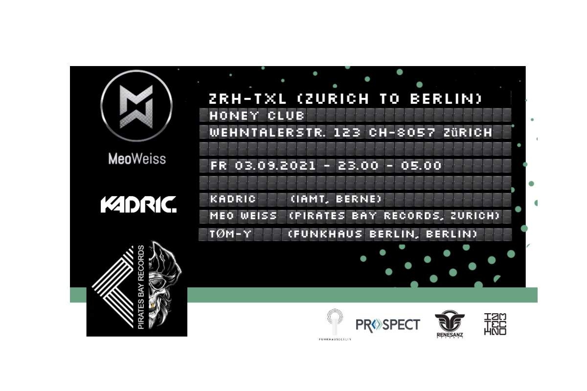ZRH-TXL (Zurich To Berlin) - フライヤー表