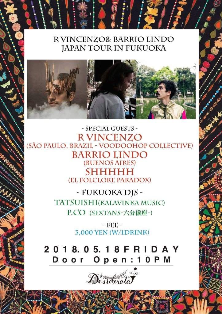 R Vincenzo & Barrio Lindo JP Tour in Fukuoka - フライヤー表