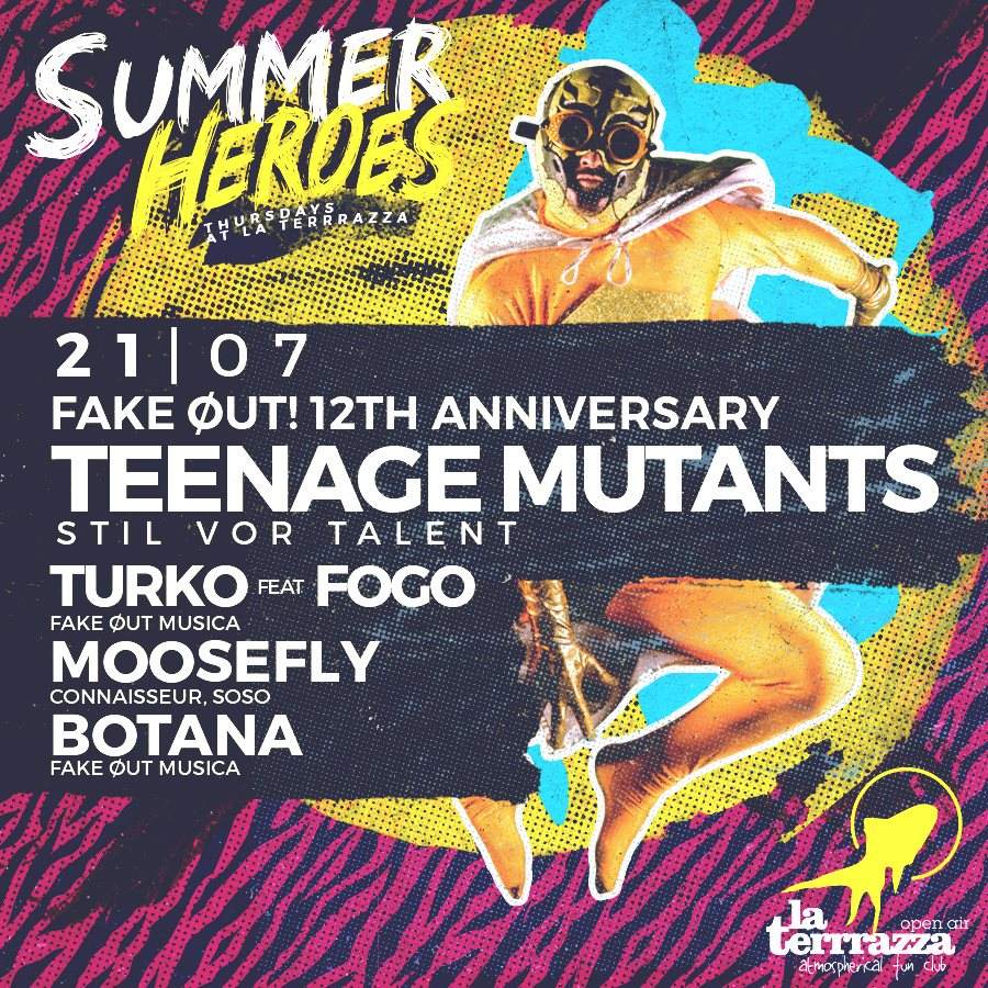 Summer Heroes presents Teenage Mutants - フライヤー表