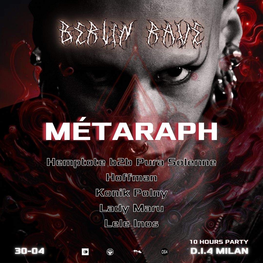 Berlin Rave - 10 hours party - Mètaraph - フライヤー裏