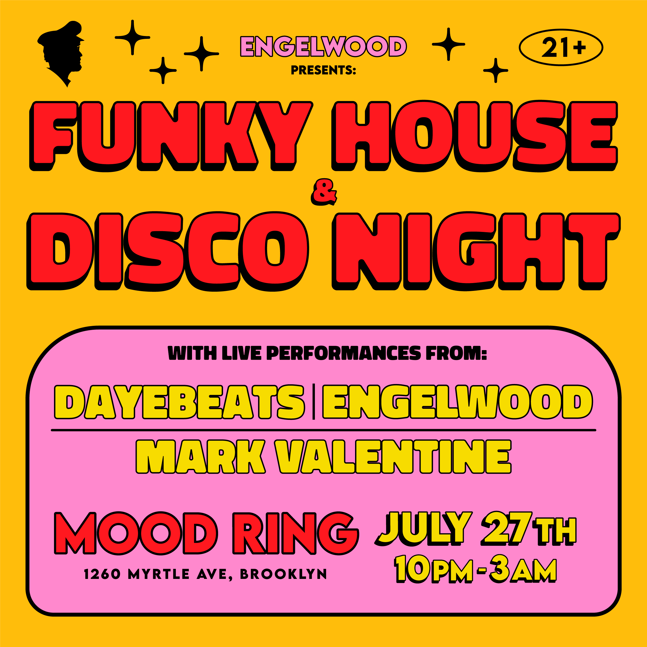Engelwood presents Funky House & Disco Night at Mood Ring, New York City