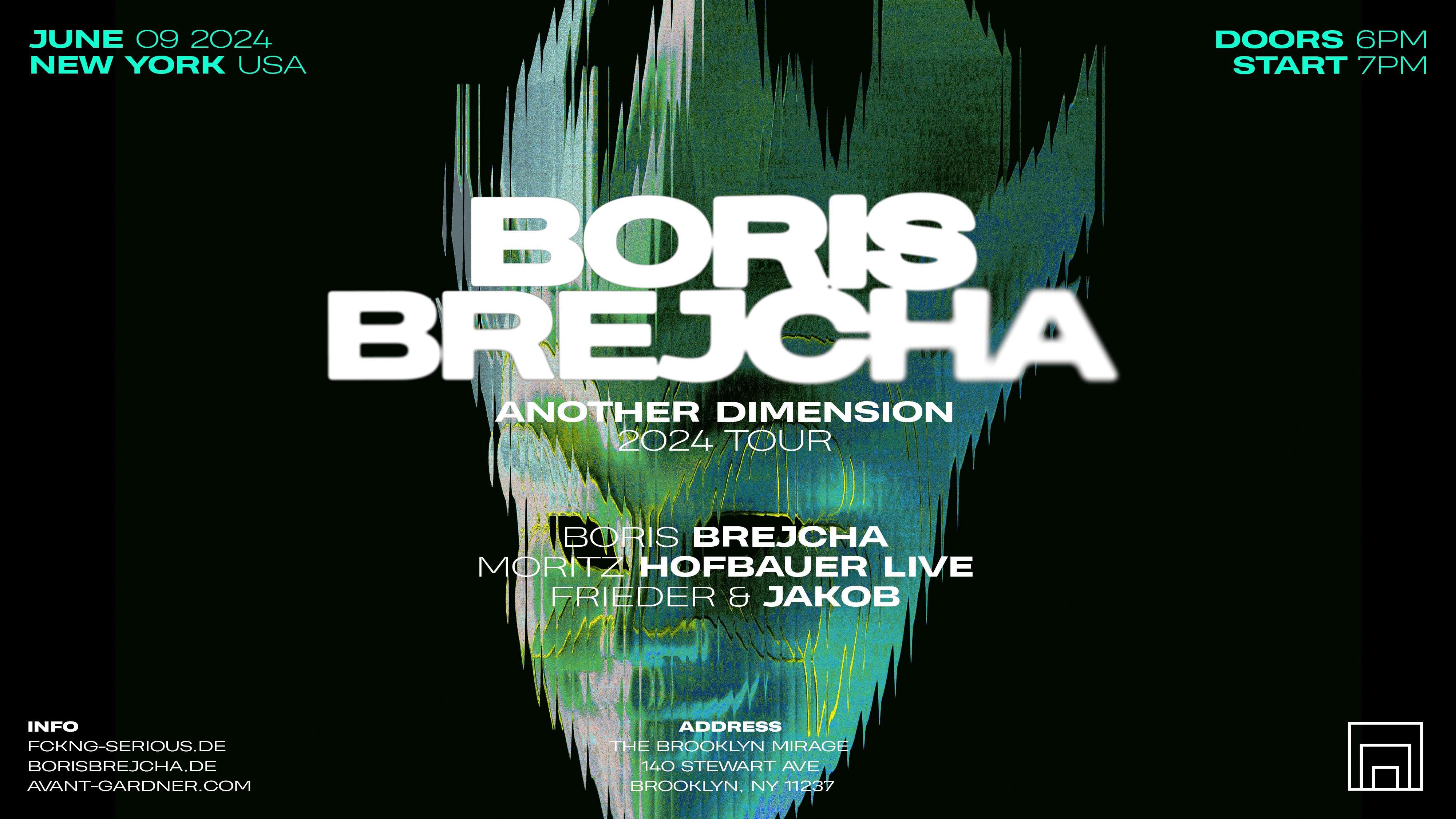 BORIS BREJCHA: ANOTHER DIMENSION TOUR 2024 - フライヤー表