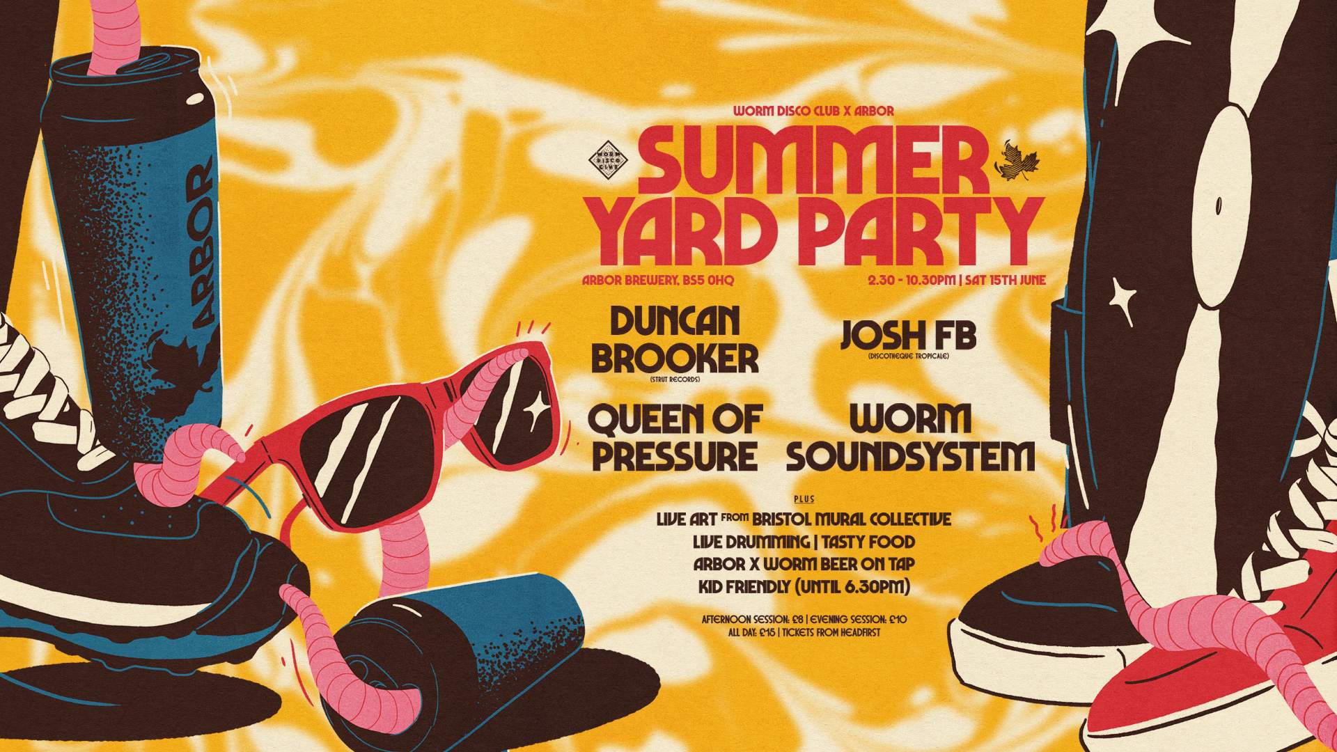 'Summer Yard Party' *covered dancefloor!* - Worm Disco Club x Arbor ...