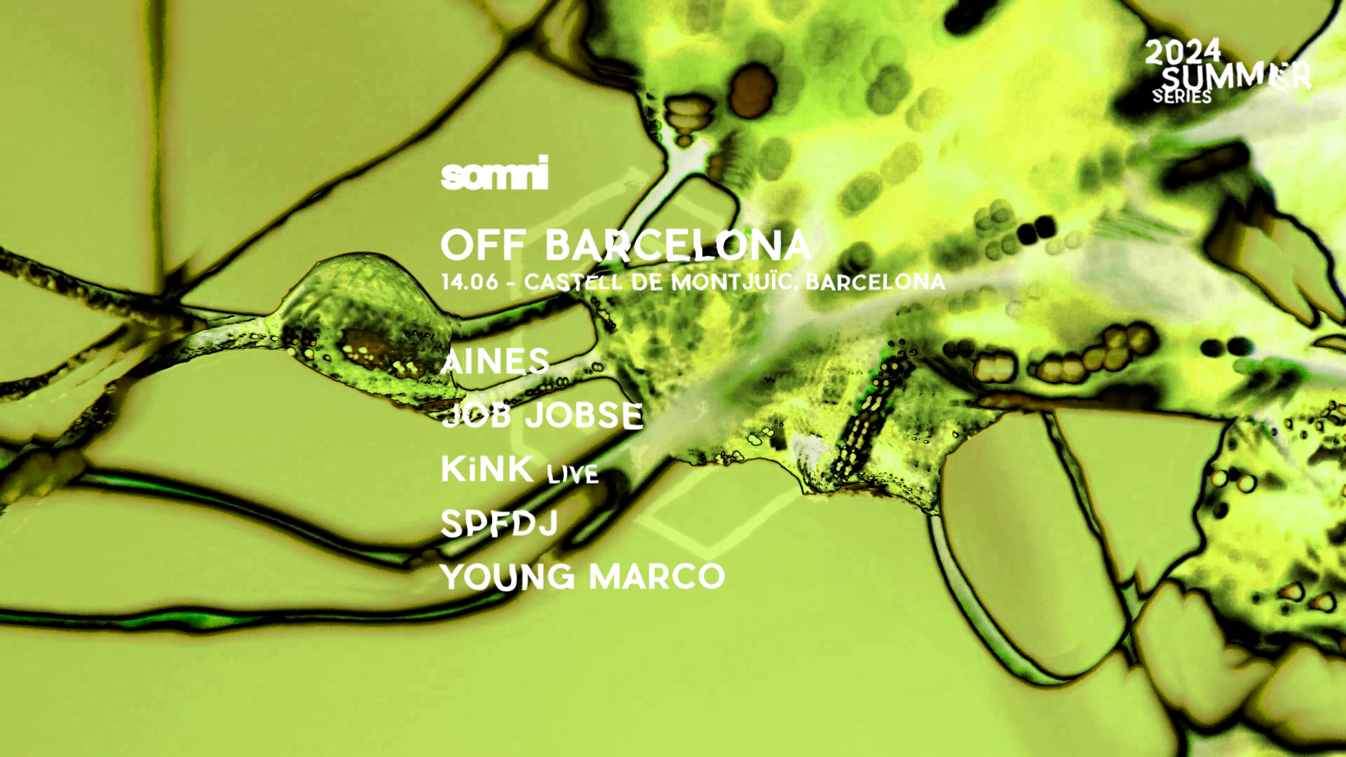 Off Barcelona - Intercell x Somni - フライヤー表