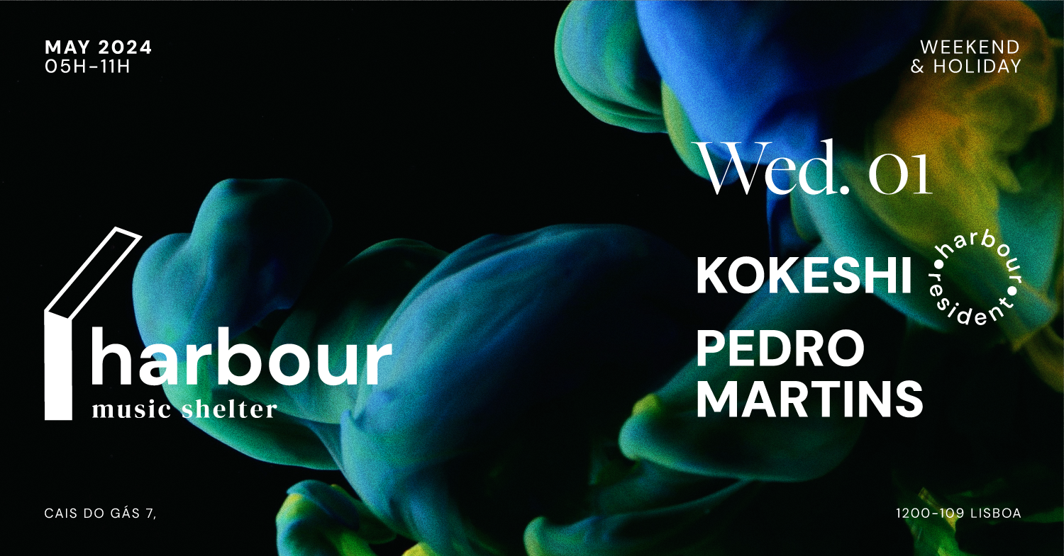 Harbour // Kokeshi + Pedro Martins - フライヤー裏