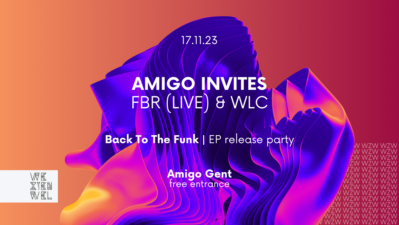 Amigo invites WLC & FBR (live) - EP release party - Página frontal