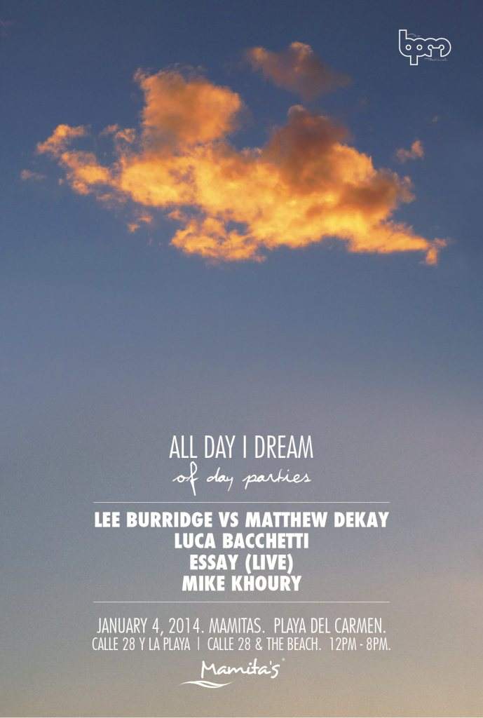 BPM Festival: Lee Burridge vs Matthew Dekay - フライヤー表