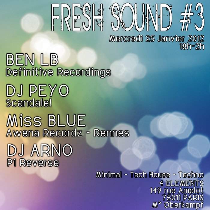 Fresh Sound #3 - フライヤー表