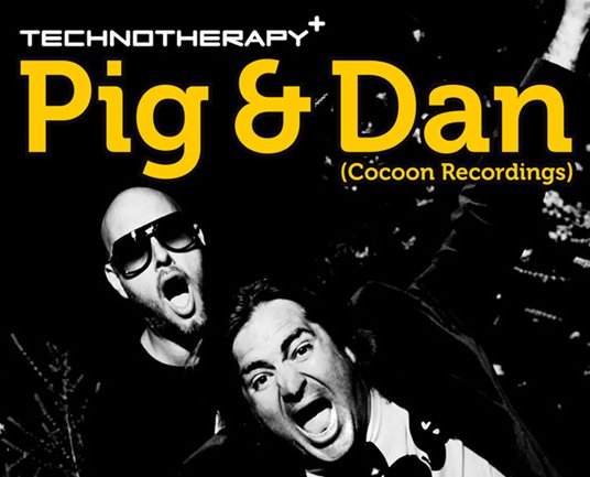 Techno Therapy Records Pres. Pig & Dan - フライヤー表