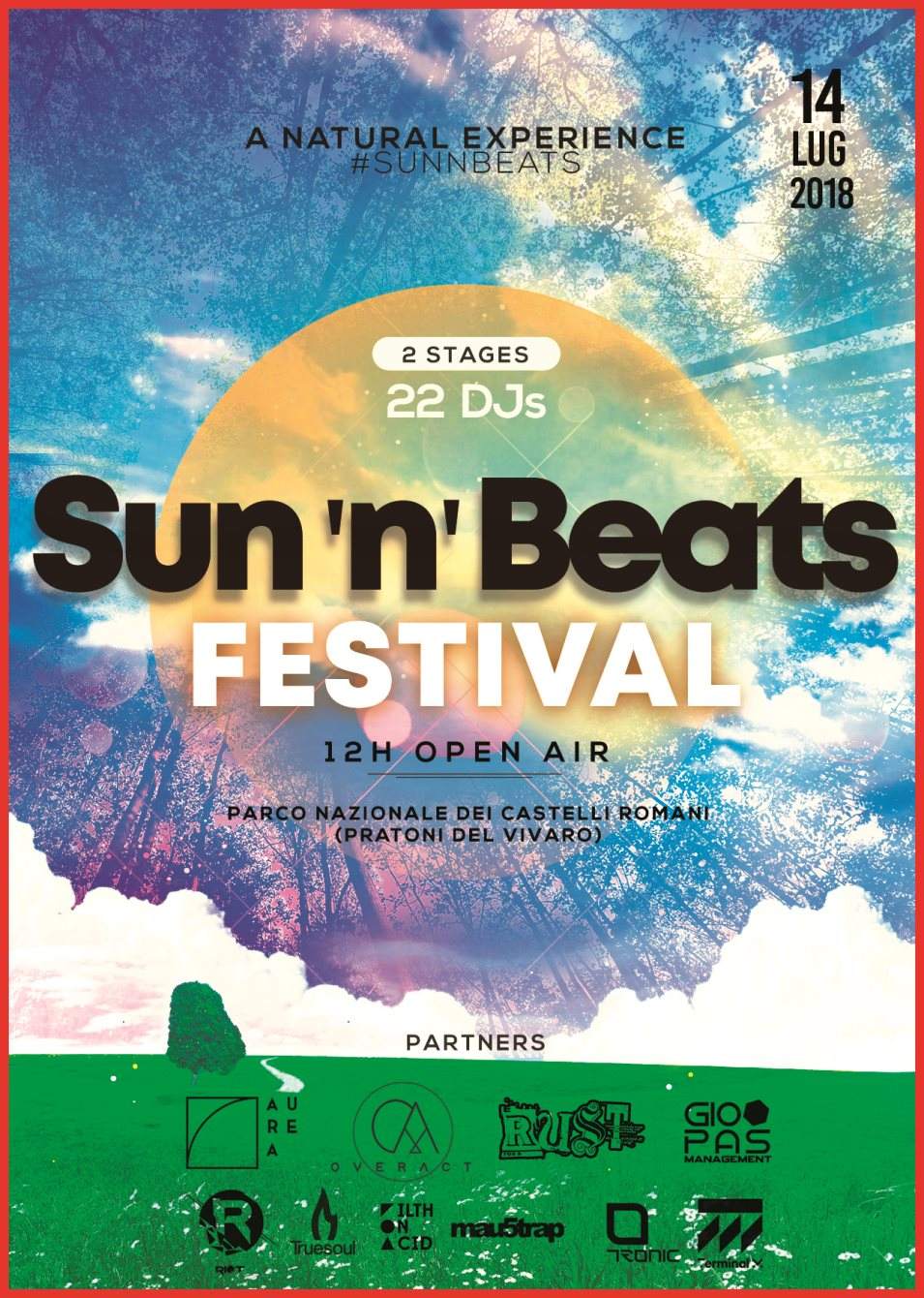 Sun 'N' Beats Festival / (Parco Regionale Castelli Romani / Vivaro - Velletri) - フライヤー表
