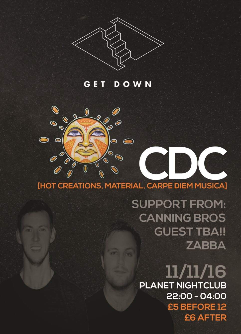Get Down presents CDC - フライヤー表