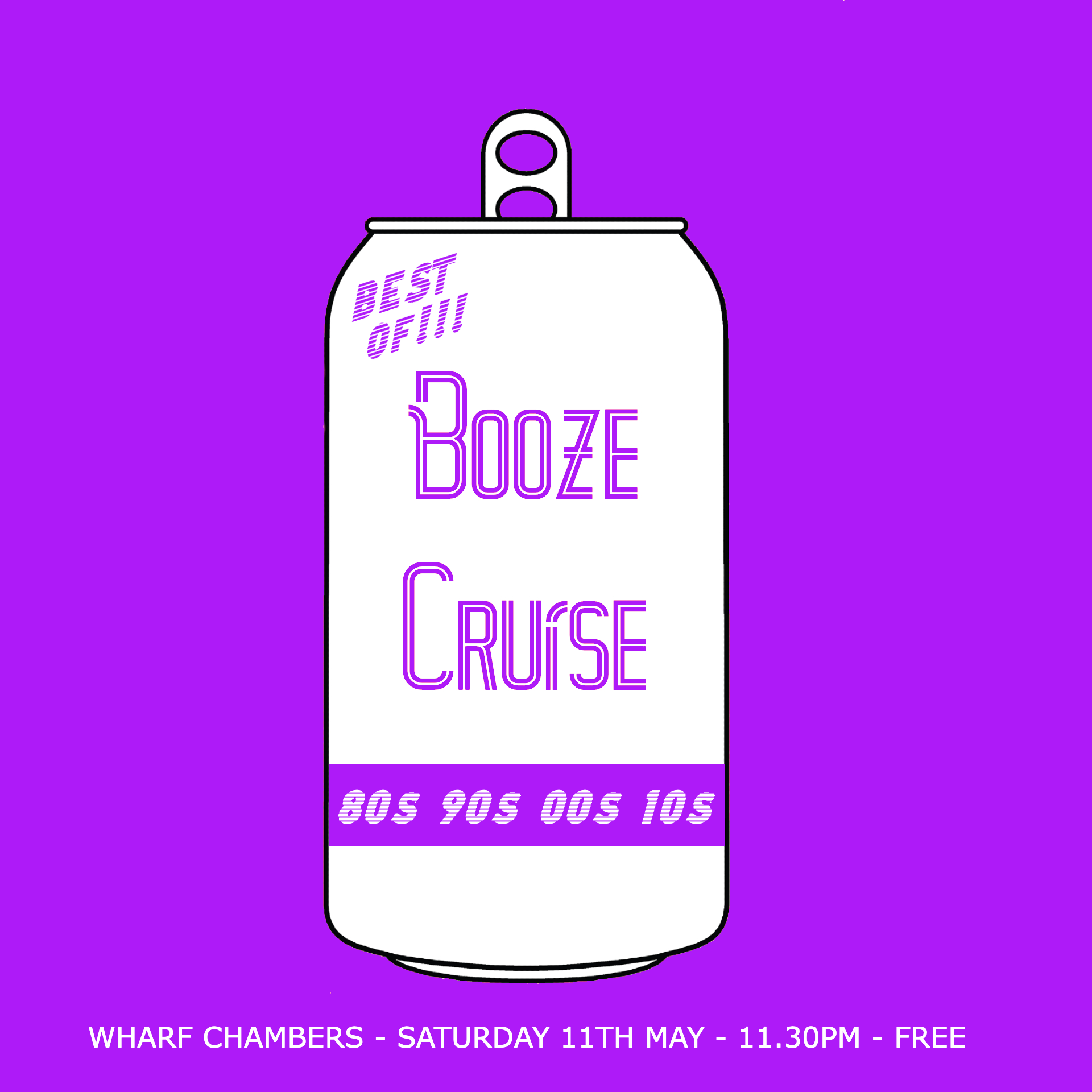 Booze Cruise - Greatest Hits - フライヤー表
