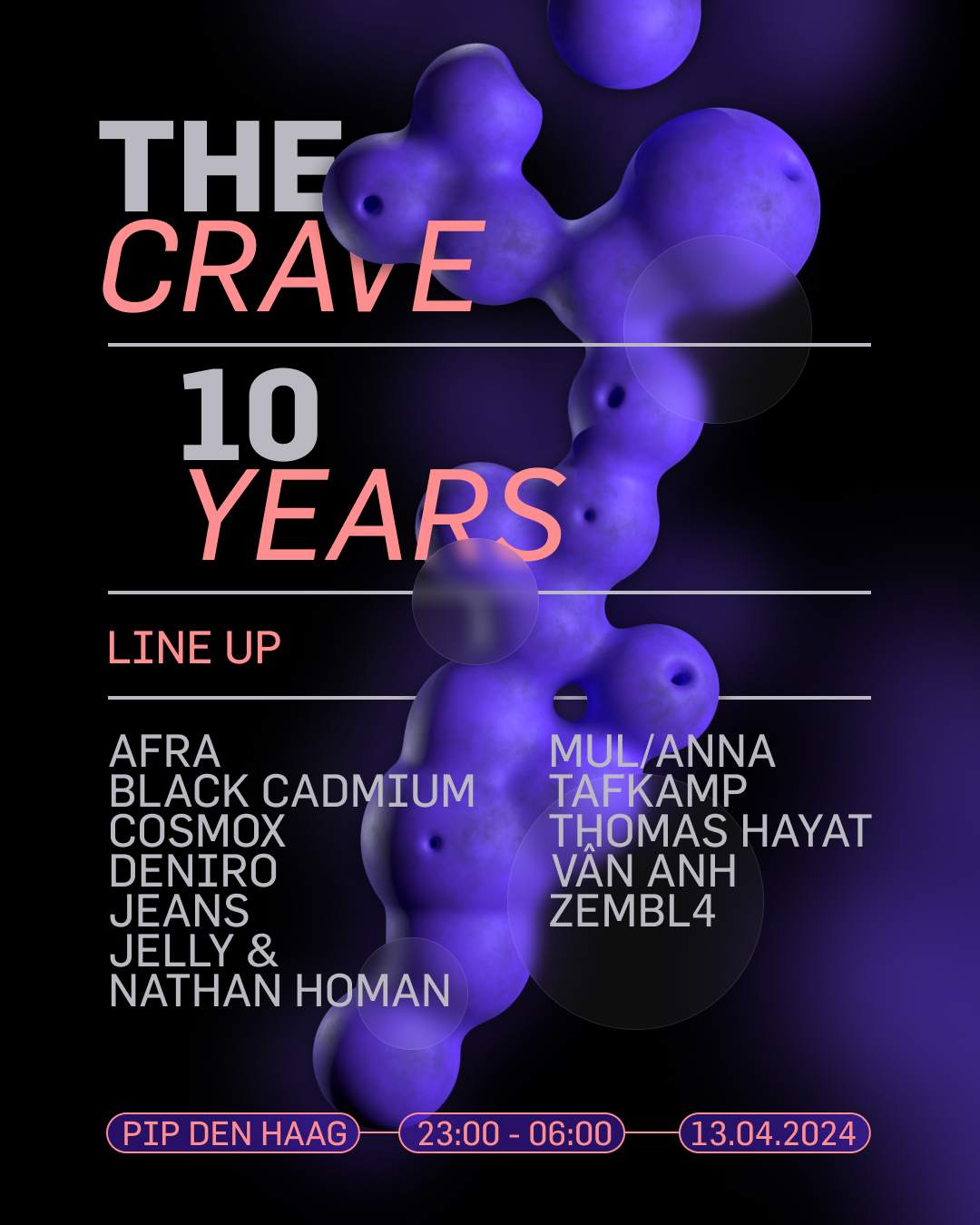 The Crave 10 Years - フライヤー表