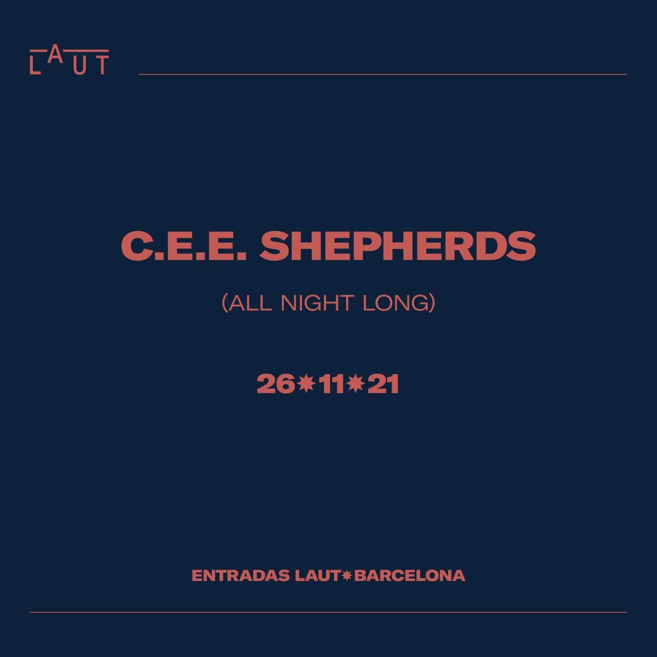 C.E.E. Shepherds (All Night Long) - フライヤー表