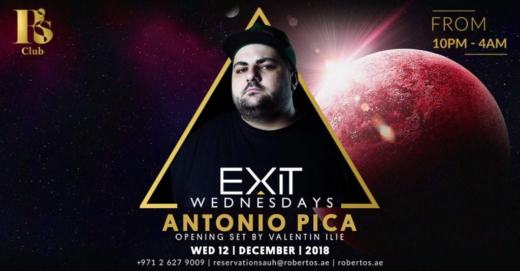 Exit Wednesday with DJ Antonio Pica - Página frontal