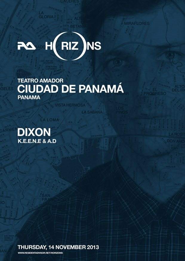 RA Horizons: Panama City with Dixon - フライヤー表