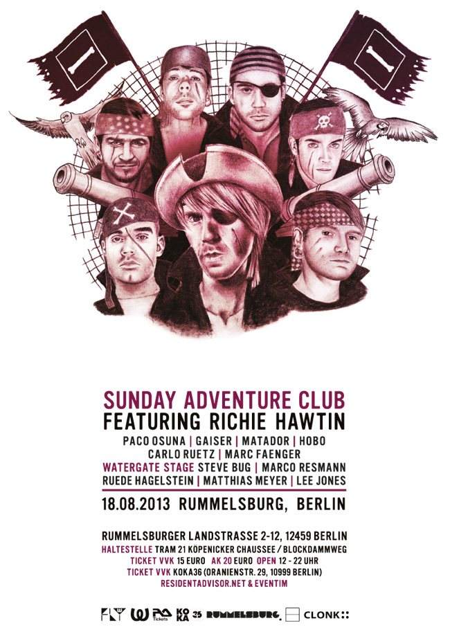 Richie Hawtin & Watergate Pres. Sunday Adventure Club - Página frontal