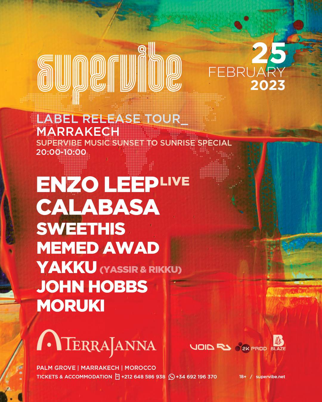 Supervibe Music label release tour - フライヤー表