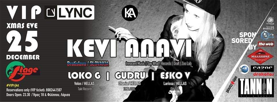 VIP Xmas Event with Kevi Anavi, Loko G, Gudru & Esko - フライヤー表
