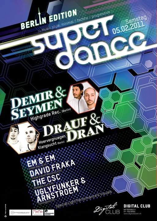 Super Dance Berlin Edition, Demir & Seymen - フライヤー表