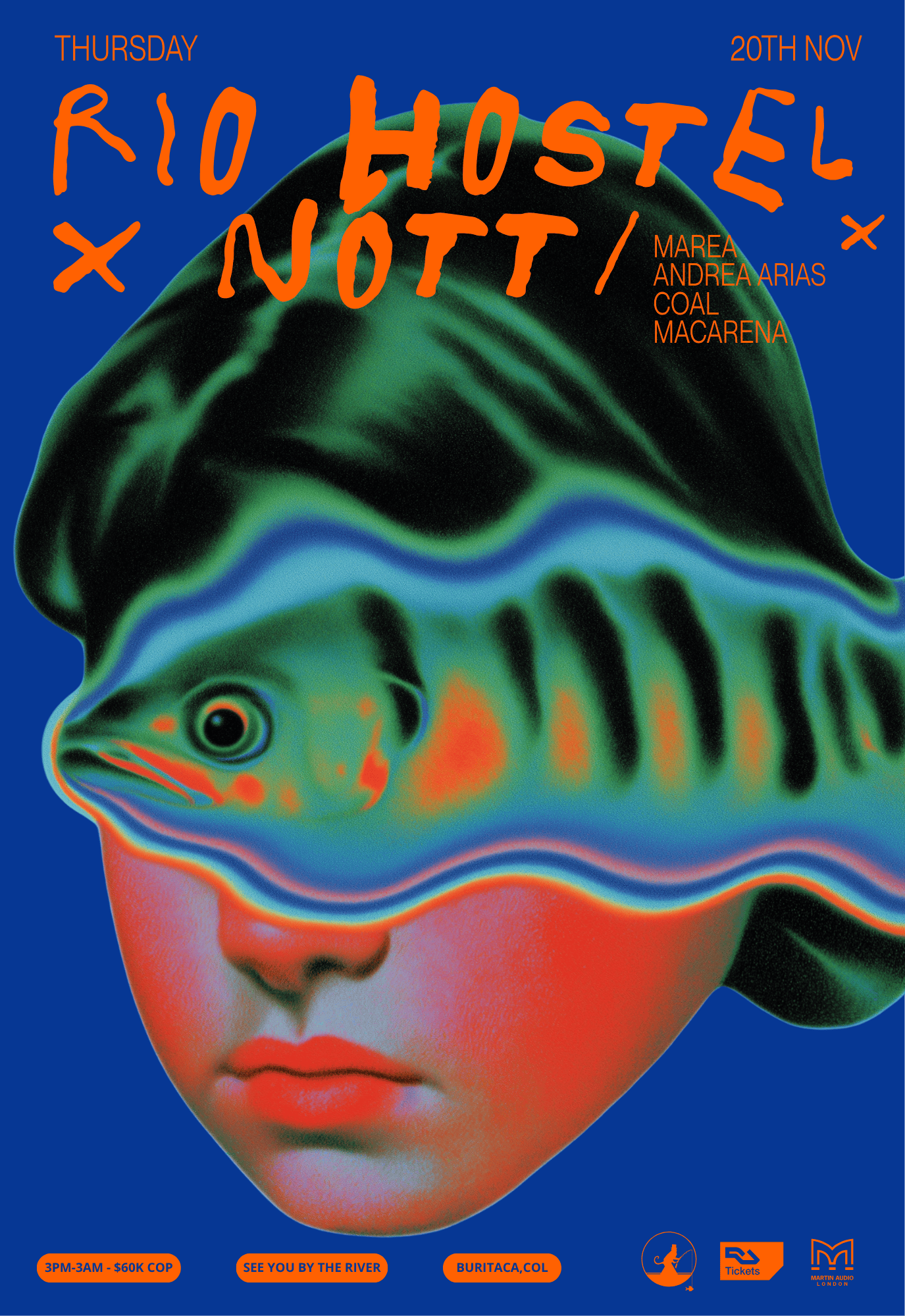 Rio Hostel presents: A NÓTT Showcase at El Rio Hostel, Colombia