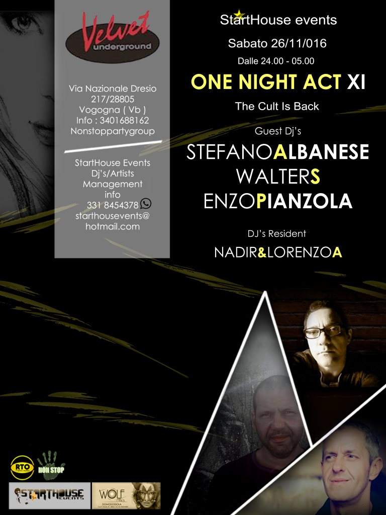 One Night Act XI - Página frontal