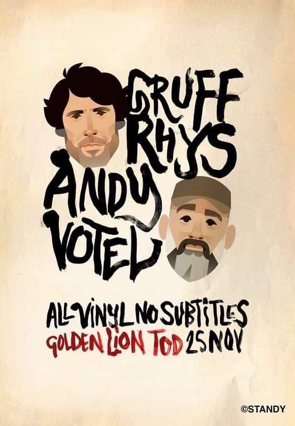 Gruff Rhys + Andy Votel (DJ sets) - フライヤー表