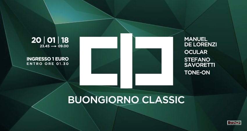Buongiorno Classic Night&day 1€ - フライヤー表