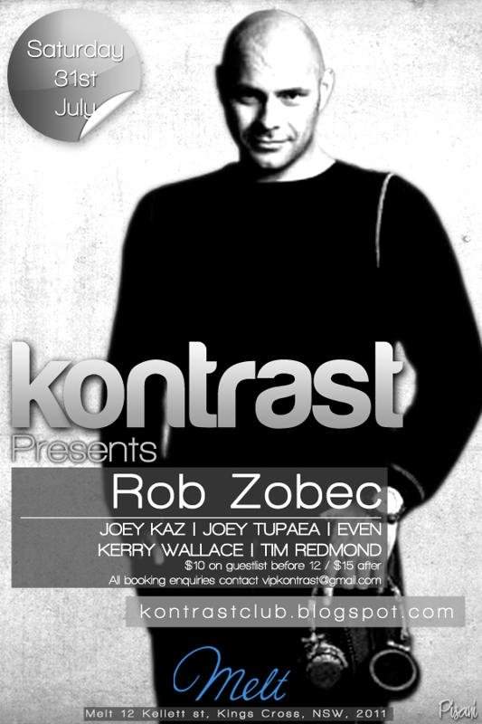 Kontrast presents Rob Zobec - Página frontal