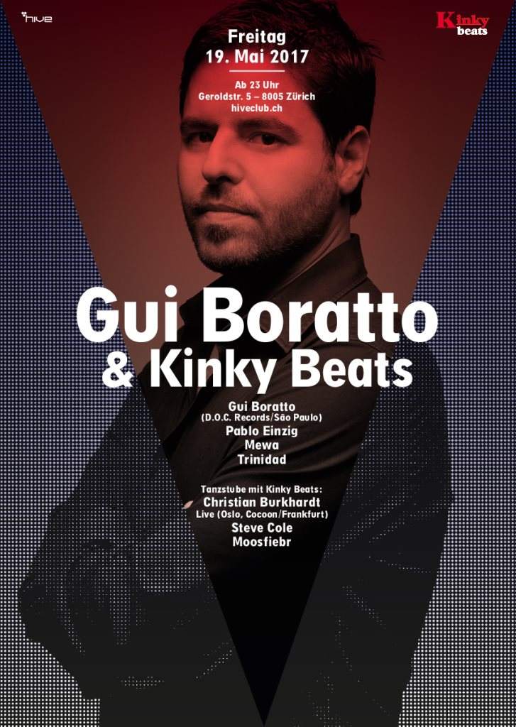 Gui Boratto & Kinky Beats - フライヤー表