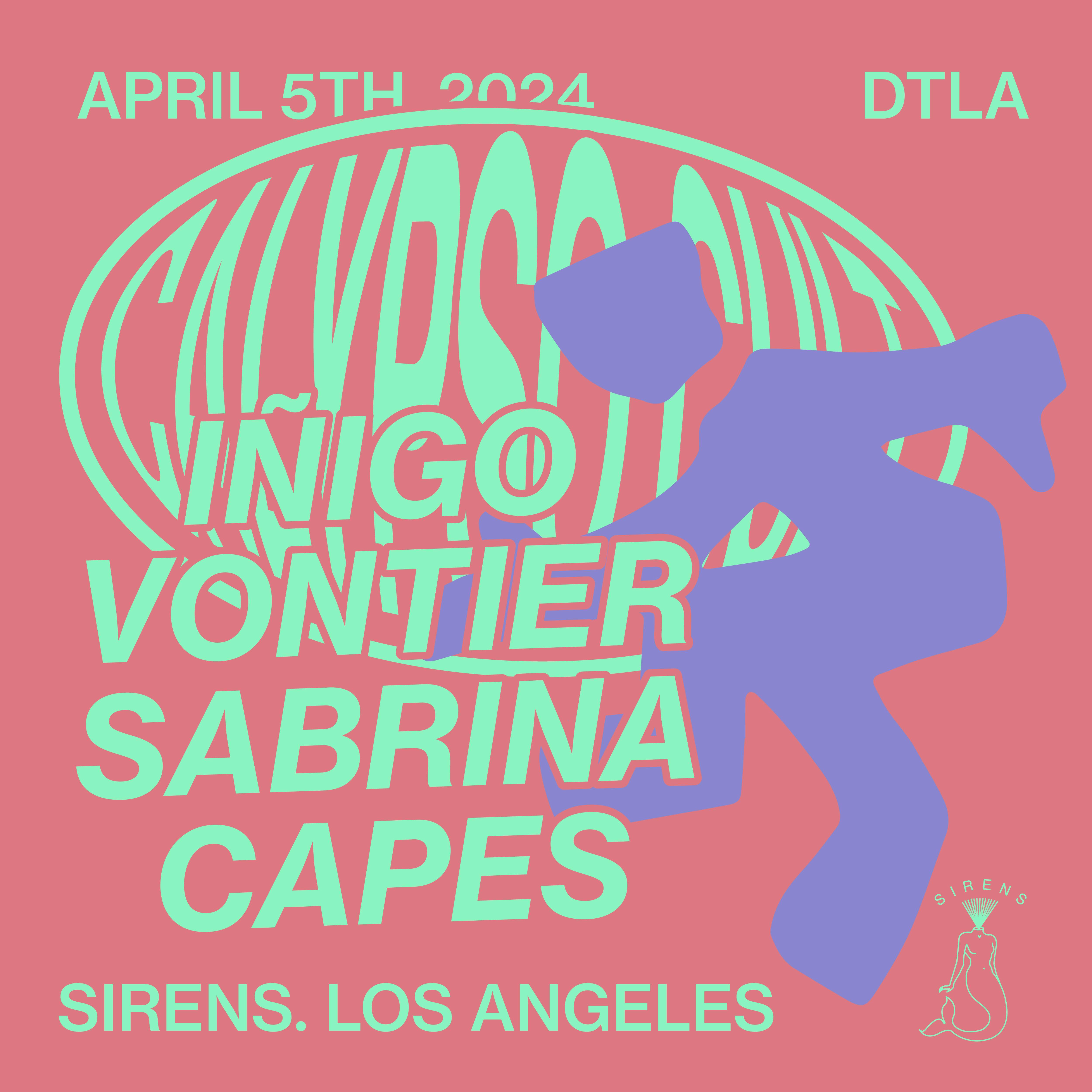 CALYPSO CVLT Los Angeles: Iñigo Vontier, Sabrina, Capes - フライヤー表