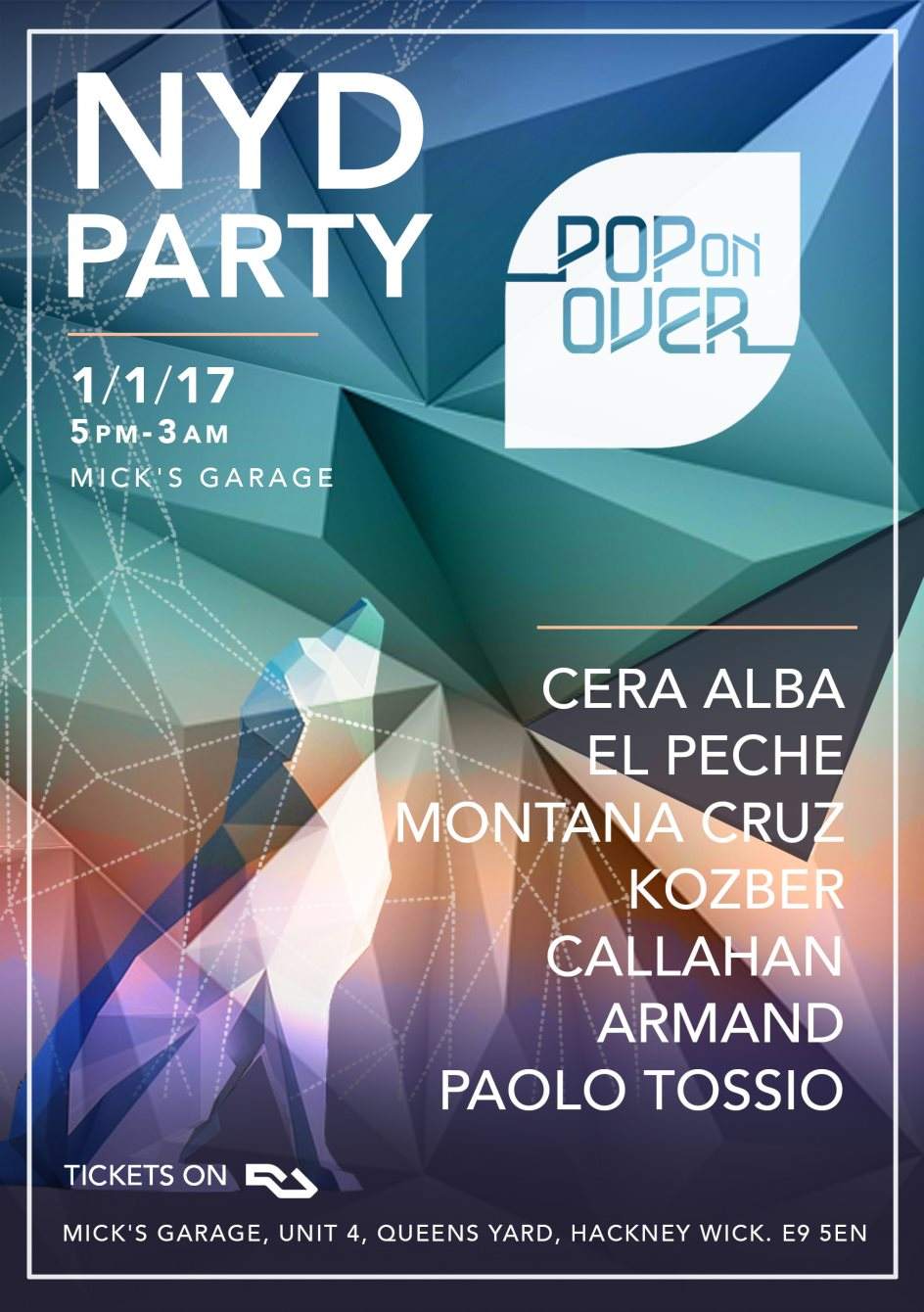Pop on Over NYD Party with Special Guests - Página trasera