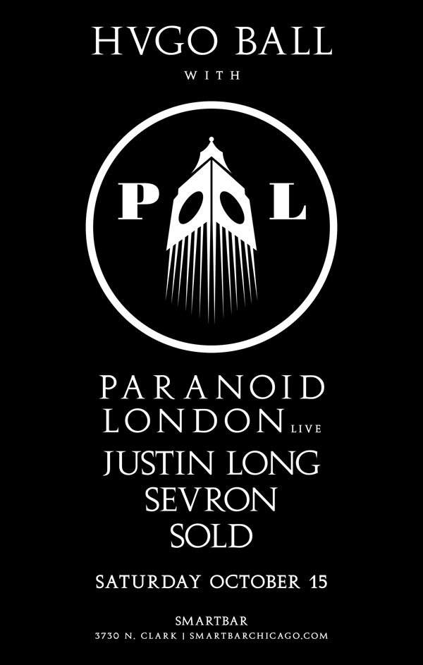 Hugo Ball with Paranoid London (Live) / Justin Long / Sevron / Sold - Página frontal