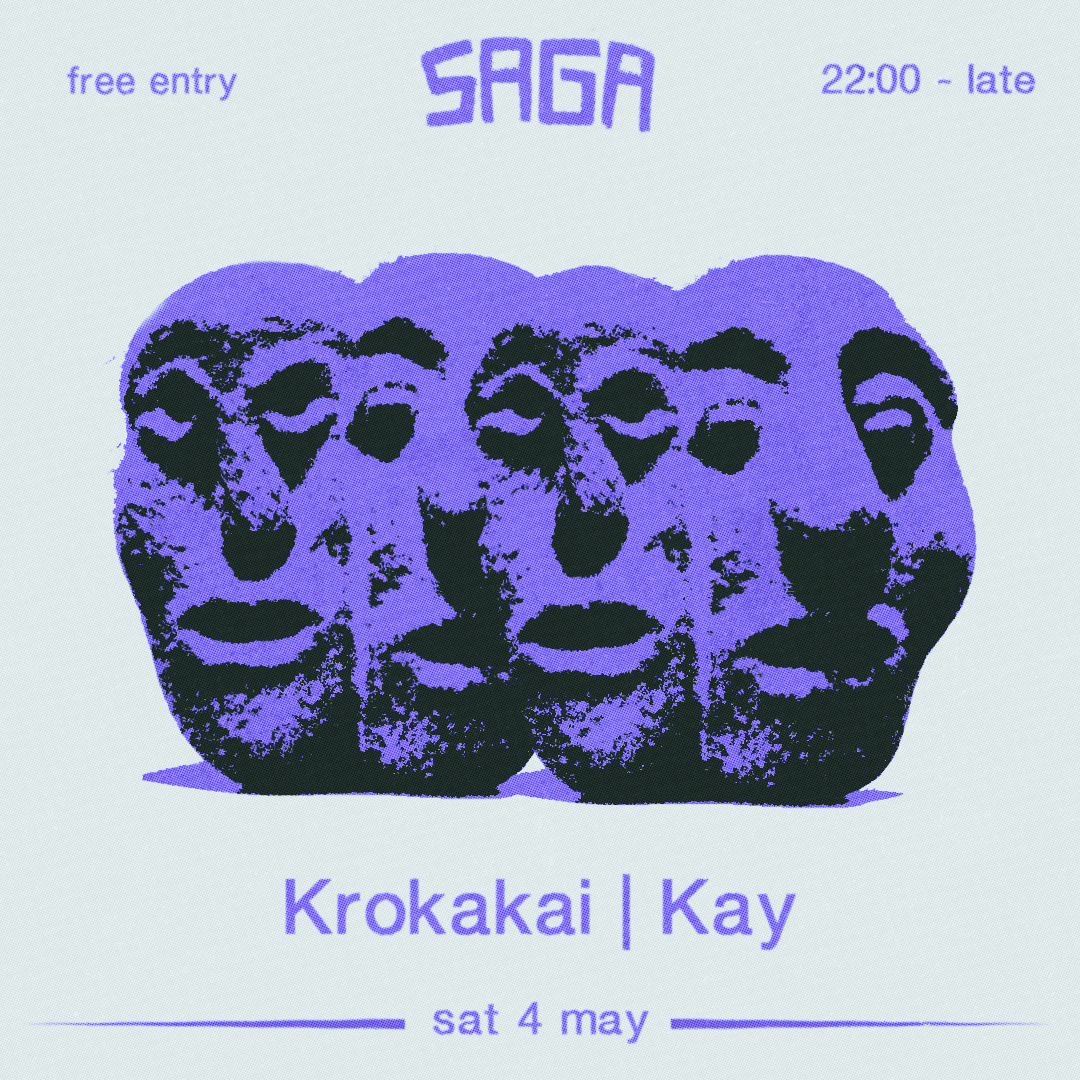 Saga presents: Krokakai & Kay - フライヤー表