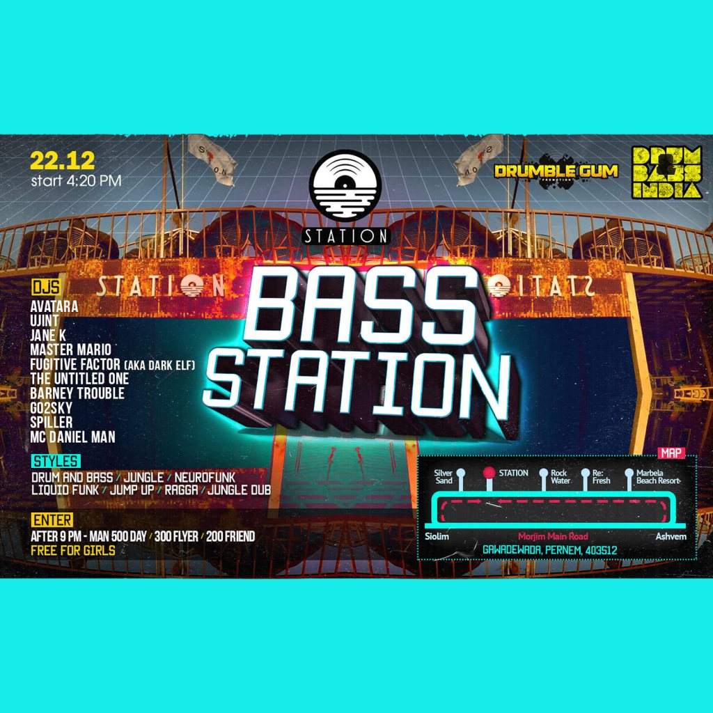 Bass Station - フライヤー裏