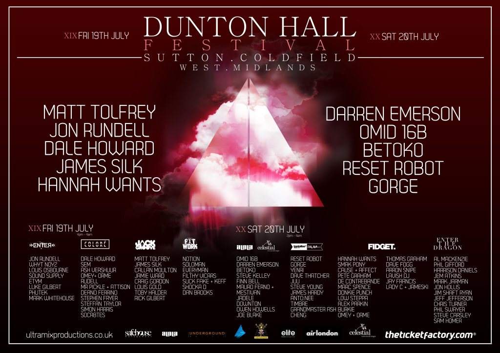 Dunton Hall Festival - フライヤー裏