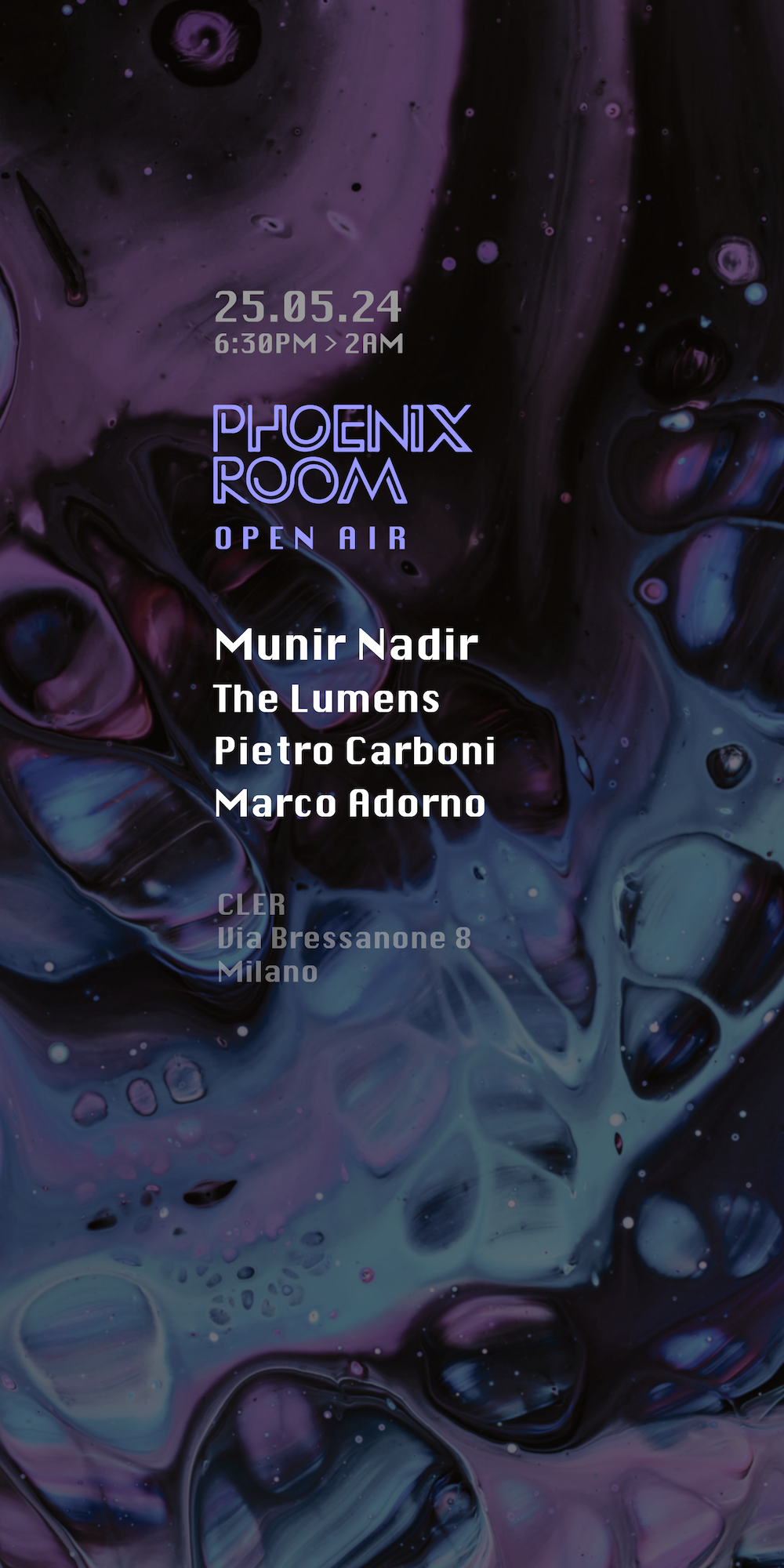PHOENIX ROOM w/ Munir Nadir (free open-air) - Página trasera