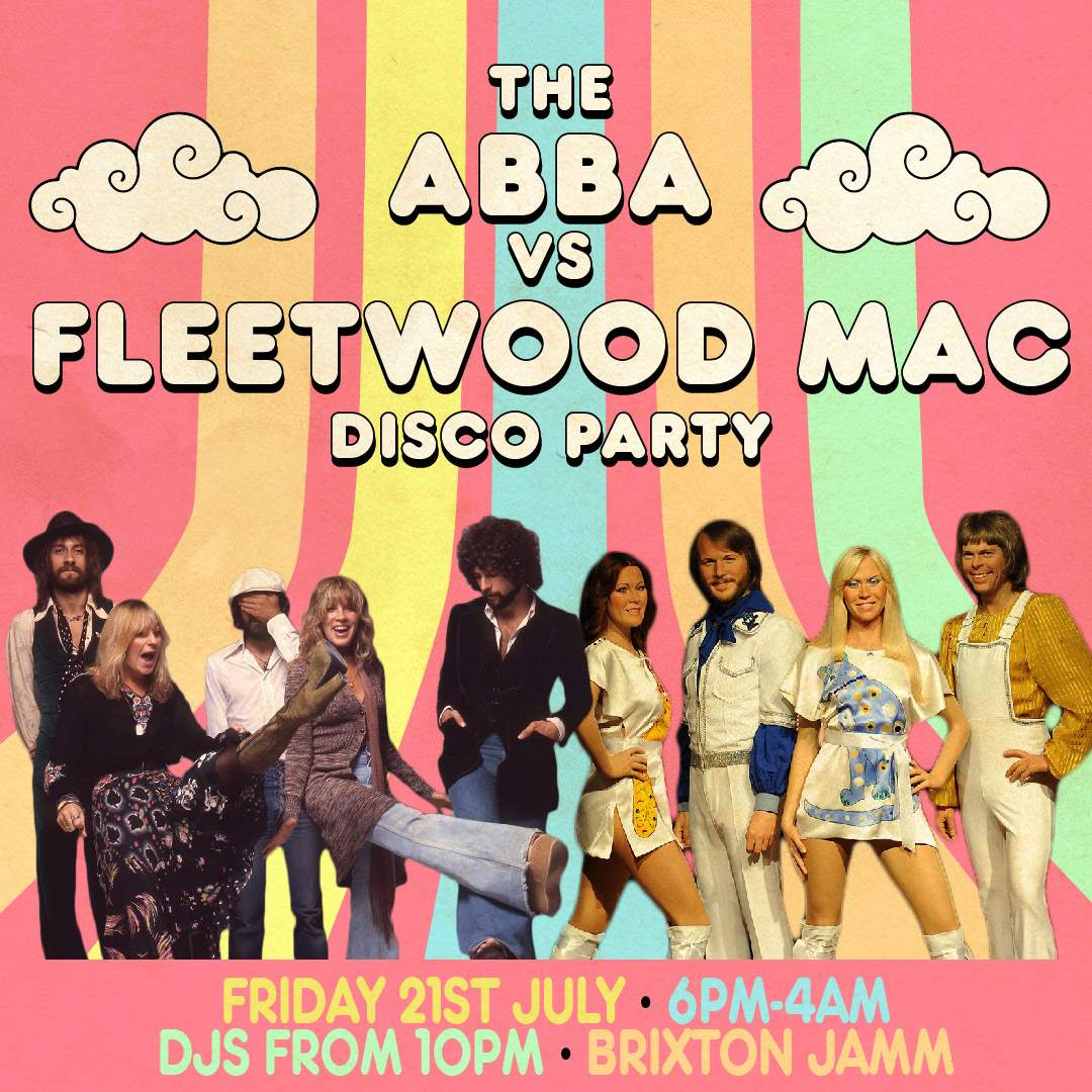 ABBA v Fleetwood Mac Disco Party - Página trasera