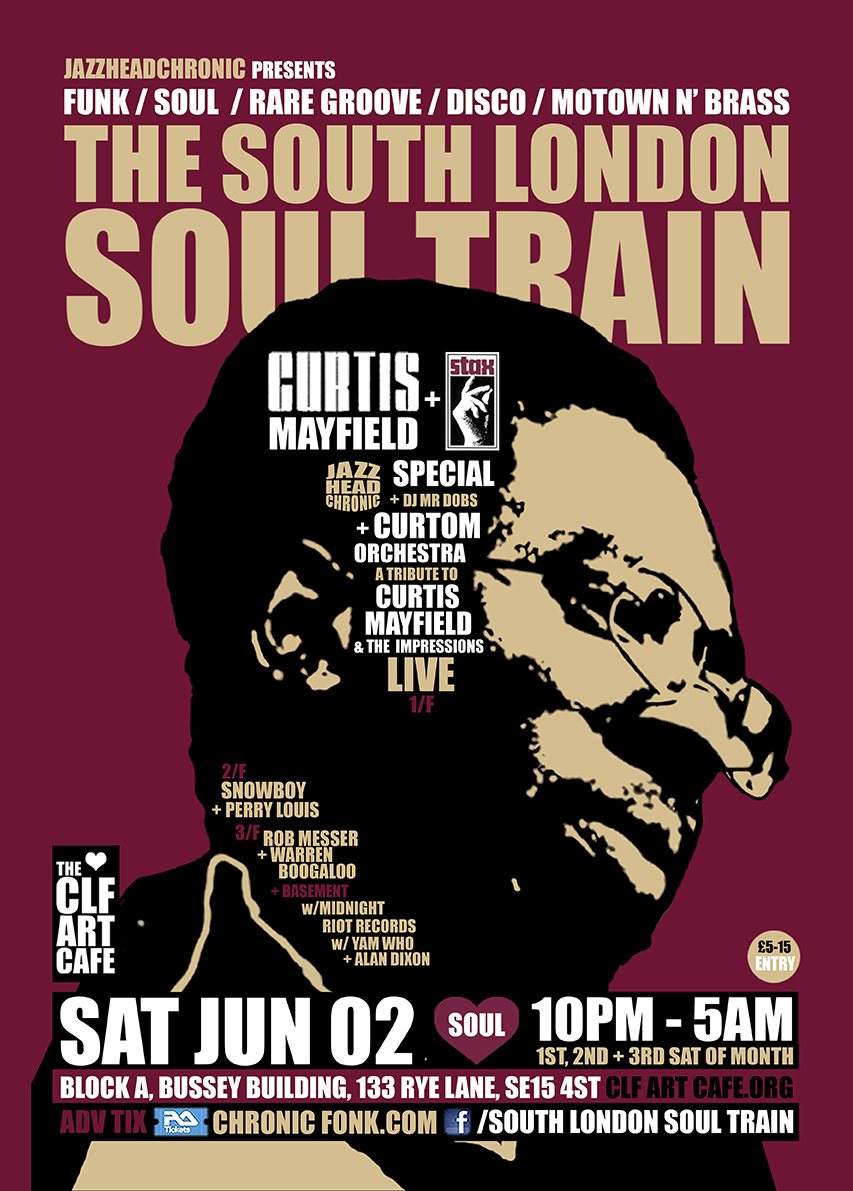 The South London Soul Train Curtis Mayfield & Stax Special with Curtom Orchestra (Live) - More - Página frontal