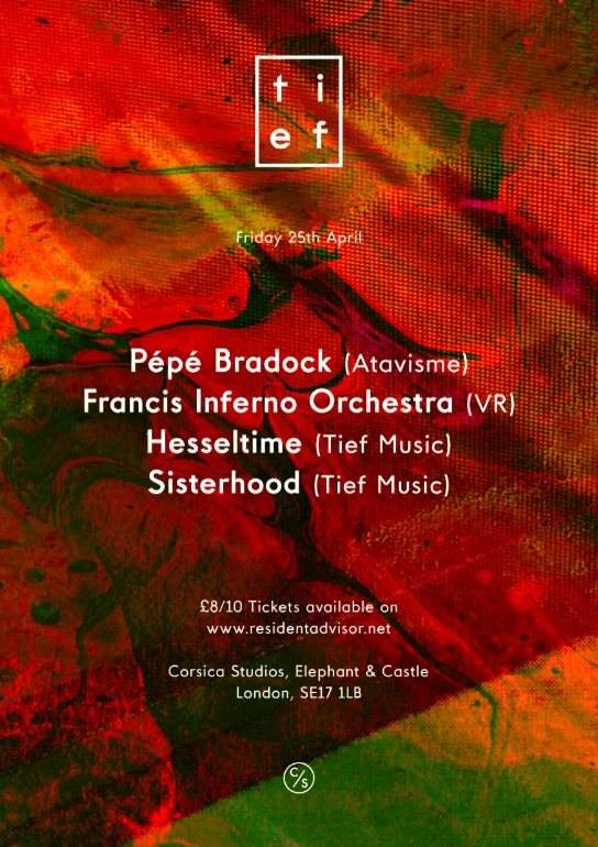 Tief with Pépé Bradock, Francis Inferno Orchestra, Sisterhood & Hesseltime - Página trasera