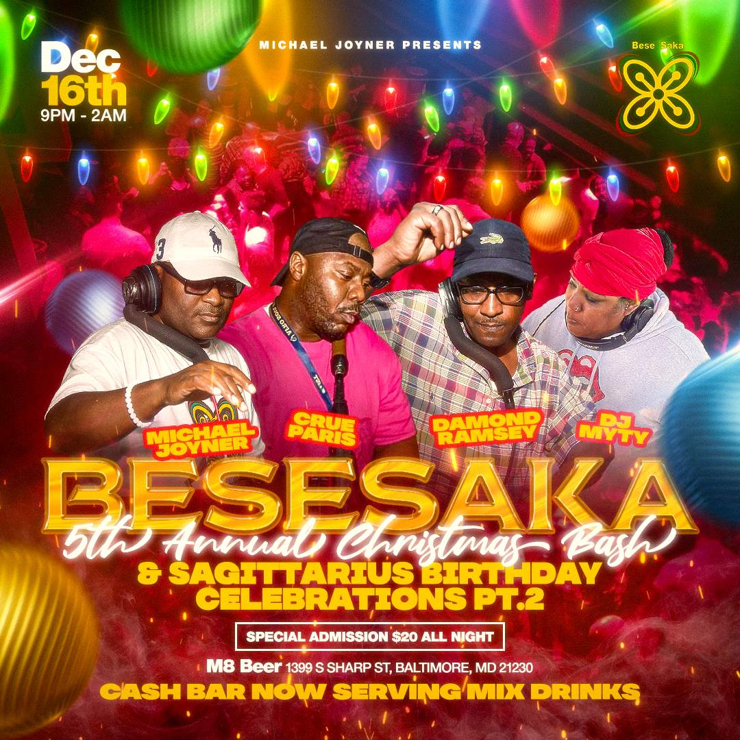 BESE SAKA 5th ANNUAL CHRISTMAS BASH at TBA - M8 Beer 1399 S. Sharp St ...