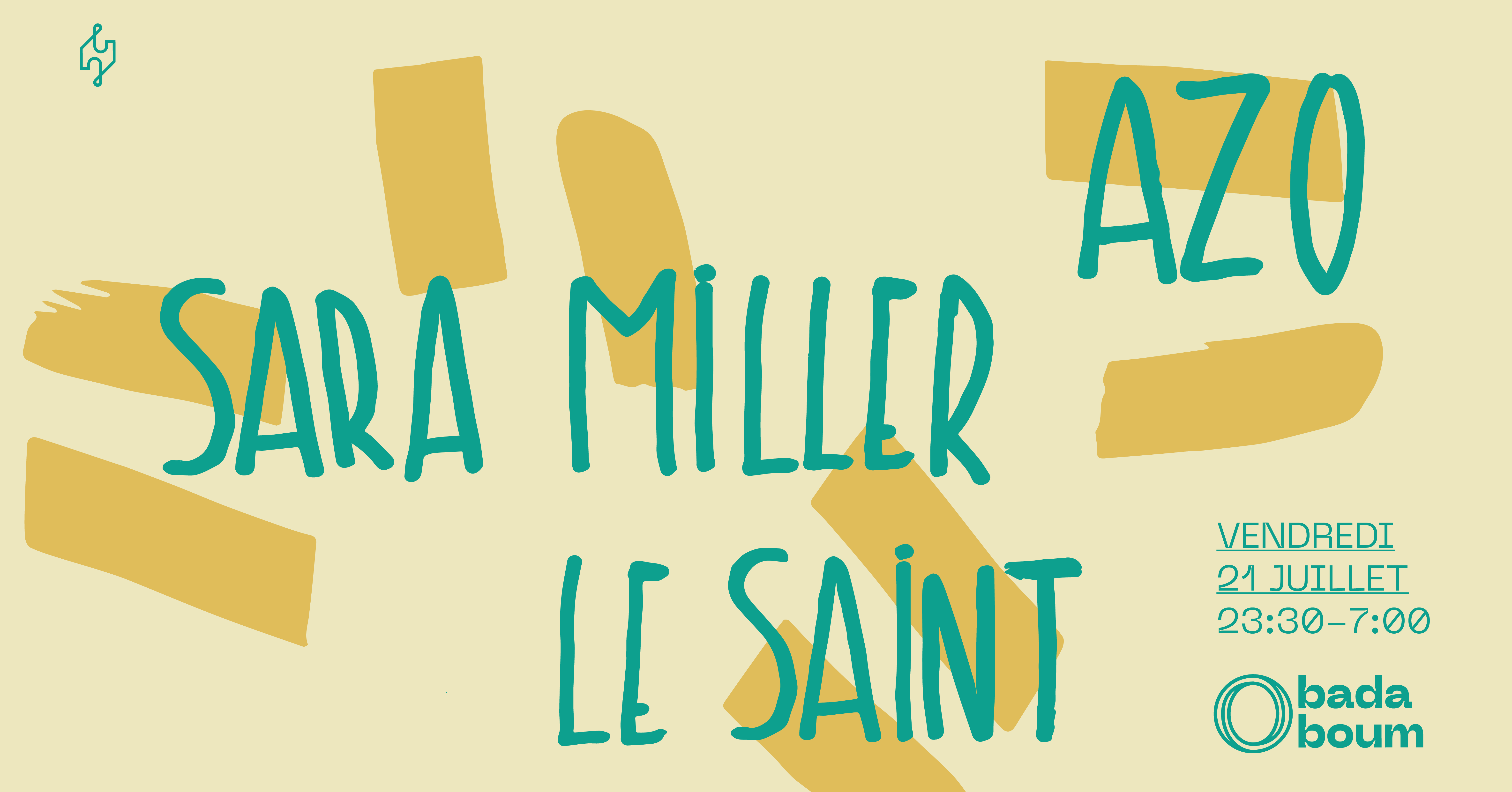 Club — Azo (+) Sara Miller (+) Le Saint - フライヤー表