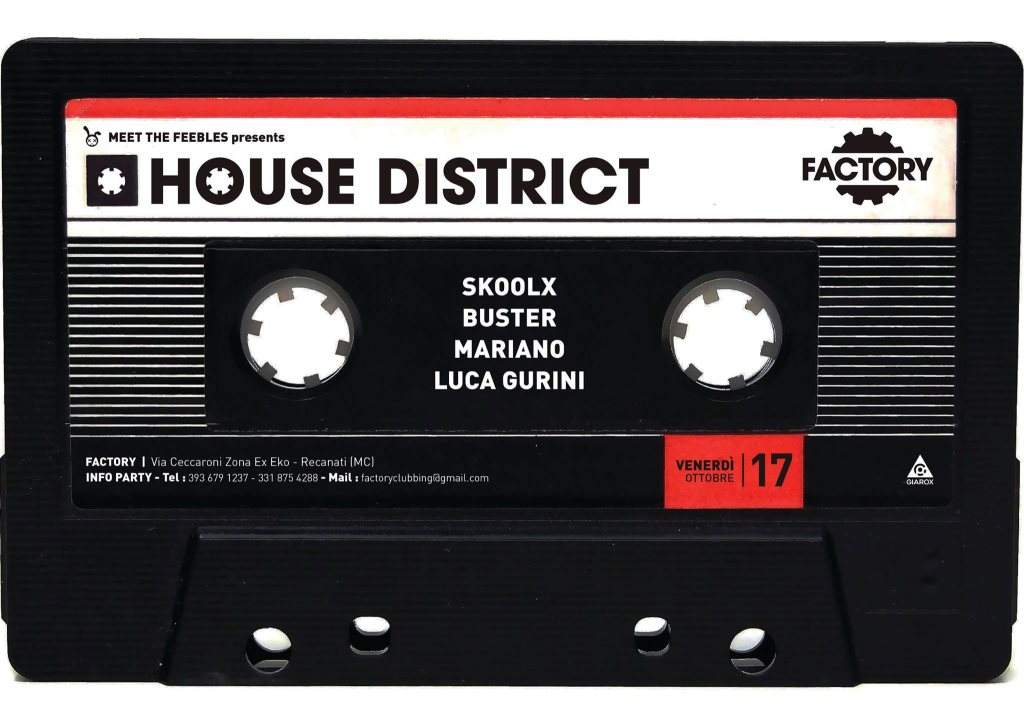 MTF presents: House District - フライヤー表