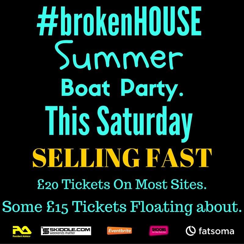 #Brokenhouse Summer Boat Party - フライヤー表