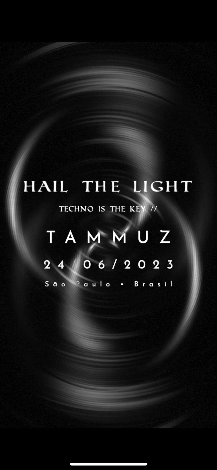 Hail The Light - Tammuz - Página frontal
