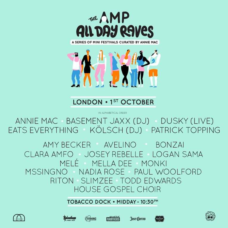 The AMP All Day Raves: London - フライヤー表
