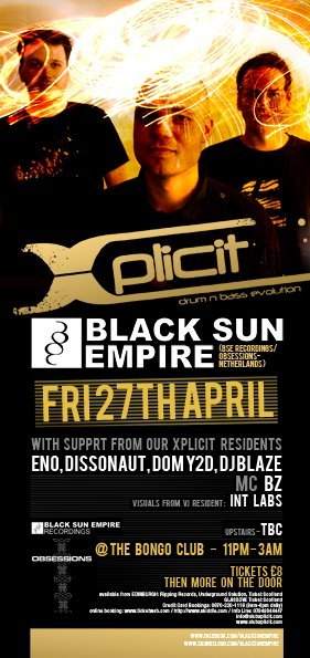Xplicit presents Black Sun Empire - Página frontal